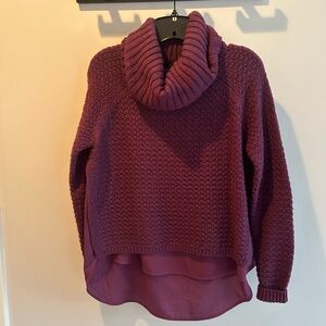 The Limited Plum Cowl Neck Sweater
